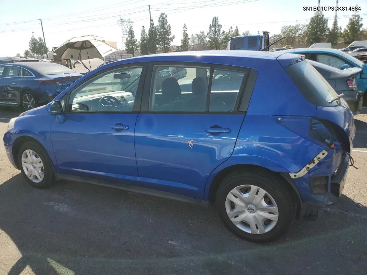 2012 Nissan Versa S VIN: 3N1BC1CP3CK814884 Lot: 70830414