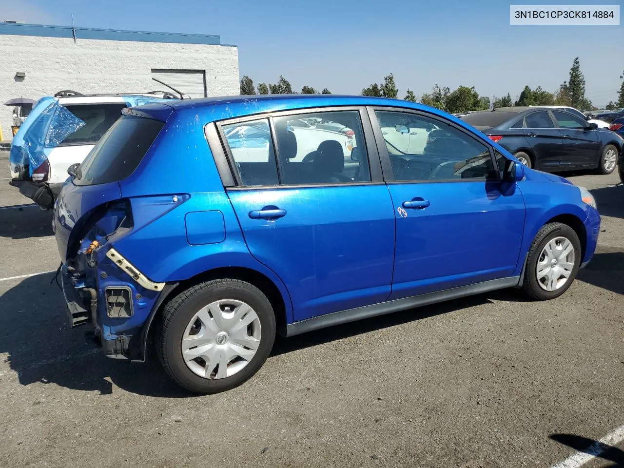 2012 Nissan Versa S VIN: 3N1BC1CP3CK814884 Lot: 70830414