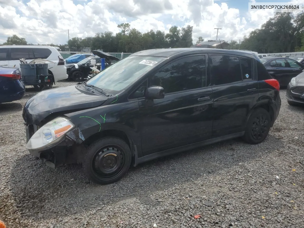 2012 Nissan Versa S VIN: 3N1BC1CP7CK268624 Lot: 71225674