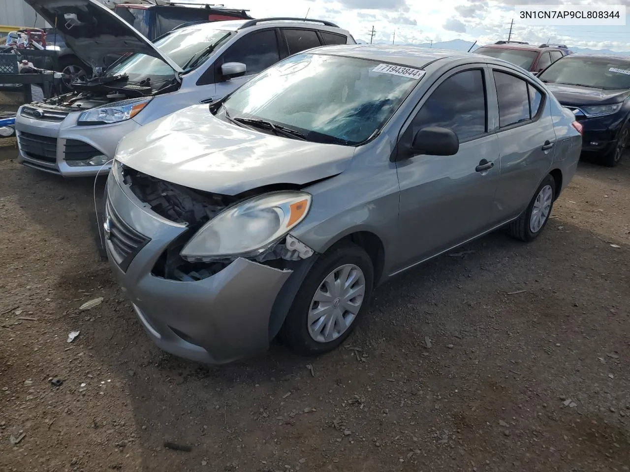 2012 Nissan Versa S VIN: 3N1CN7AP9CL808344 Lot: 71943844