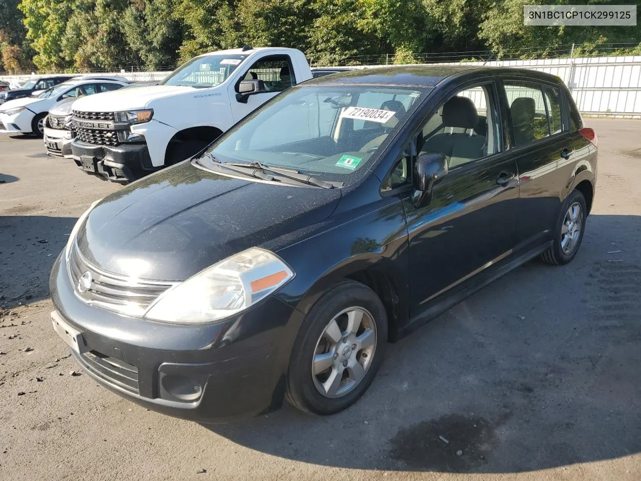 2012 Nissan Versa S VIN: 3N1BC1CP1CK299125 Lot: 72190034