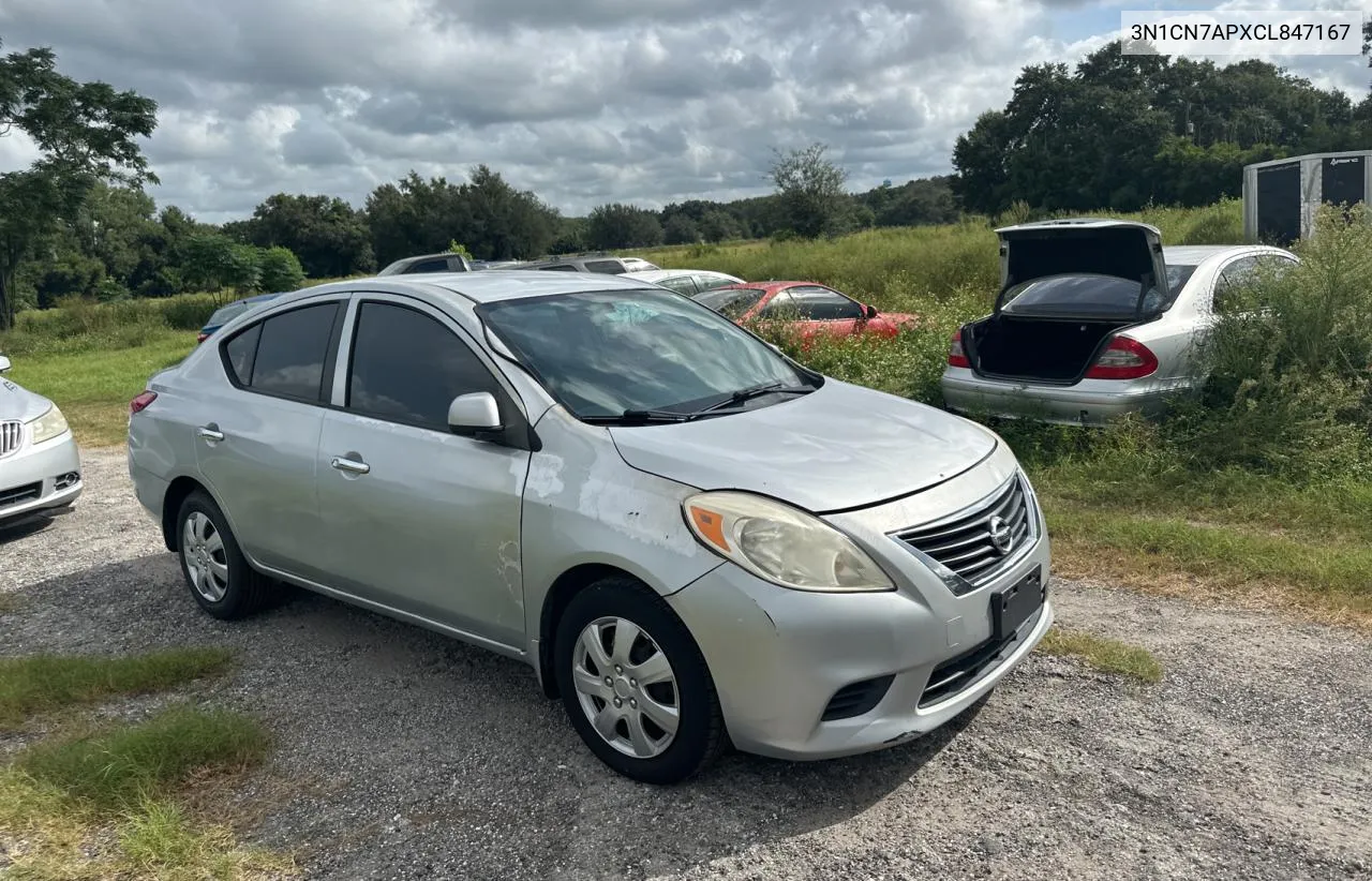 3N1CN7APXCL847167 2012 Nissan Versa S