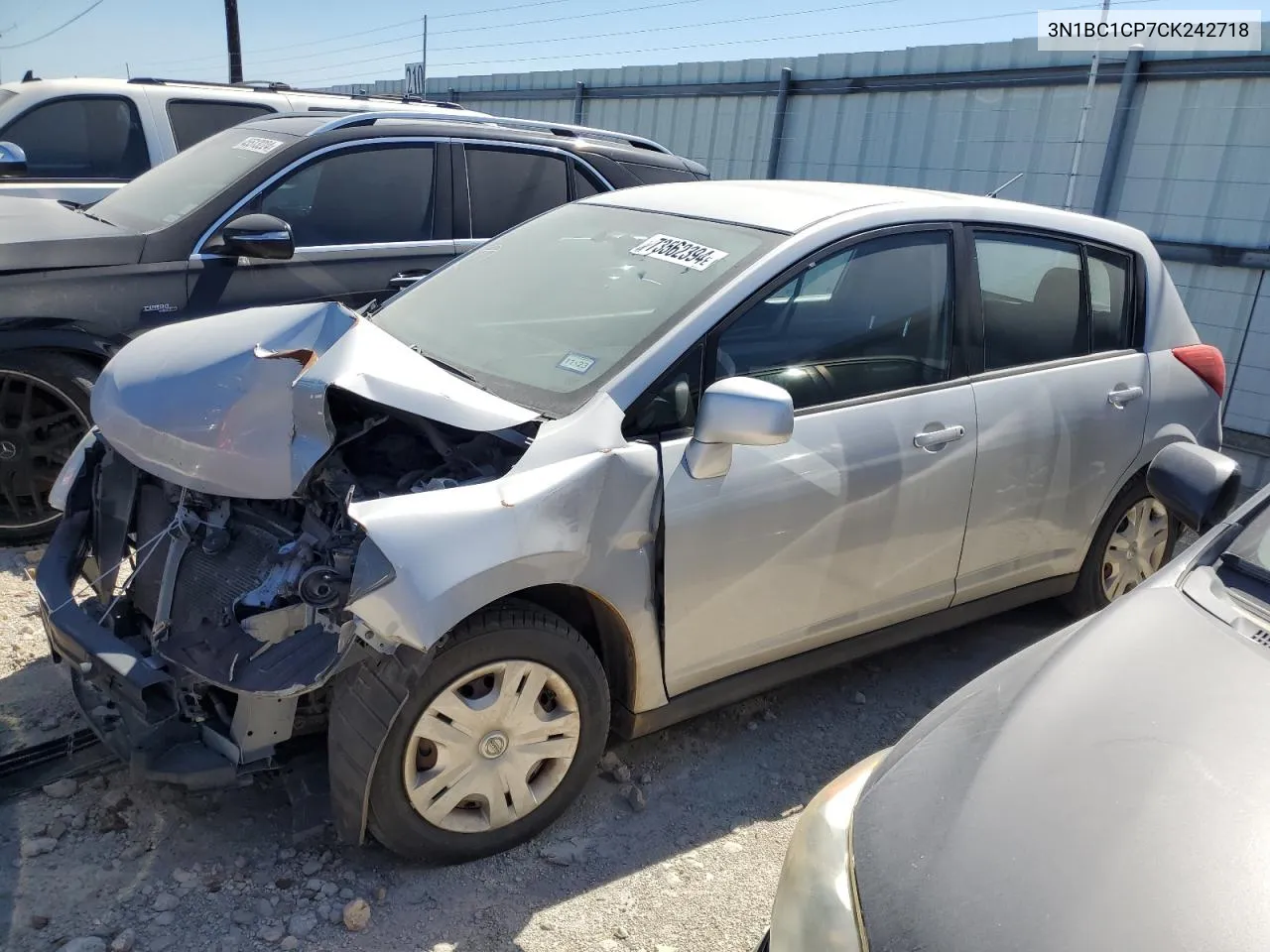 2012 Nissan Versa S VIN: 3N1BC1CP7CK242718 Lot: 73562394