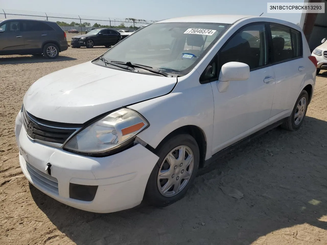 2012 Nissan Versa S VIN: 3N1BC1CP8CK813293 Lot: 75046574