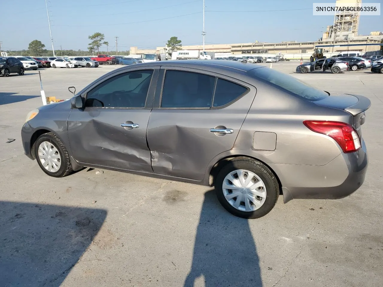 2012 Nissan Versa S VIN: 3N1CN7AP5CL863356 Lot: 75415794