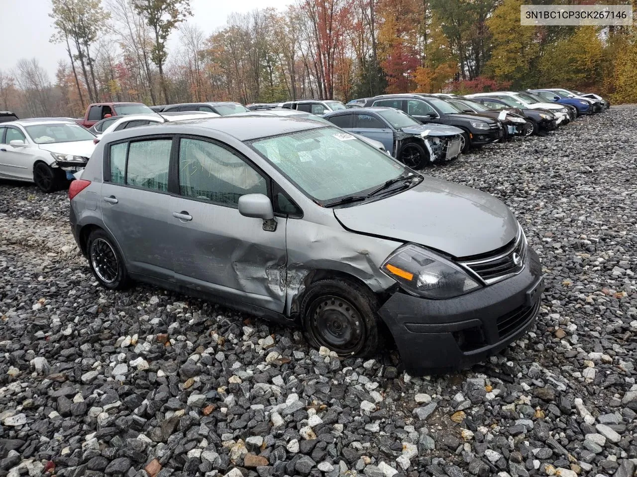 2012 Nissan Versa S VIN: 3N1BC1CP3CK267146 Lot: 75495514