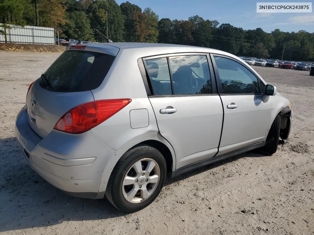 2012 Nissan Versa S VIN: 3N1BC1CP6CK243875 Lot: 76088944