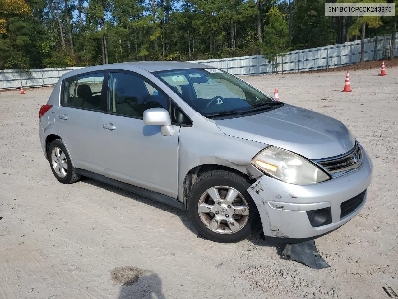 2012 Nissan Versa S VIN: 3N1BC1CP6CK243875 Lot: 76088944