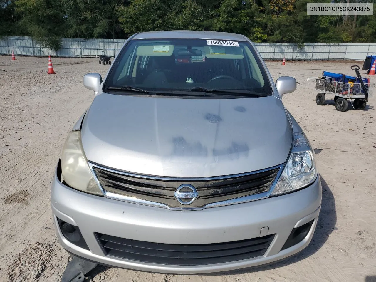 2012 Nissan Versa S VIN: 3N1BC1CP6CK243875 Lot: 76088944