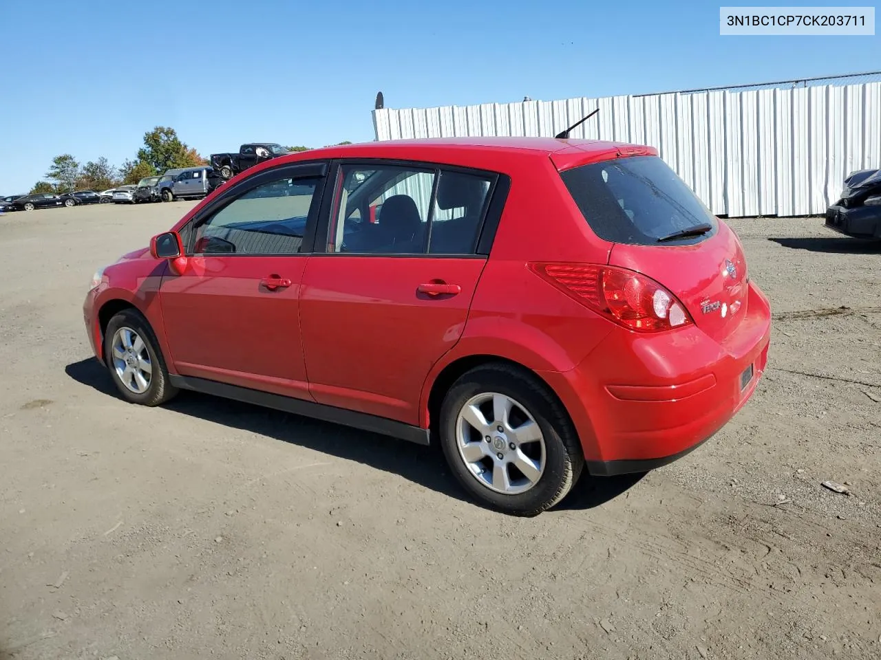 2012 Nissan Versa S VIN: 3N1BC1CP7CK203711 Lot: 76243874