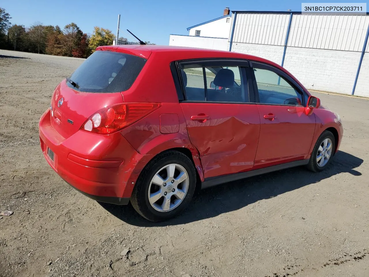 2012 Nissan Versa S VIN: 3N1BC1CP7CK203711 Lot: 76243874