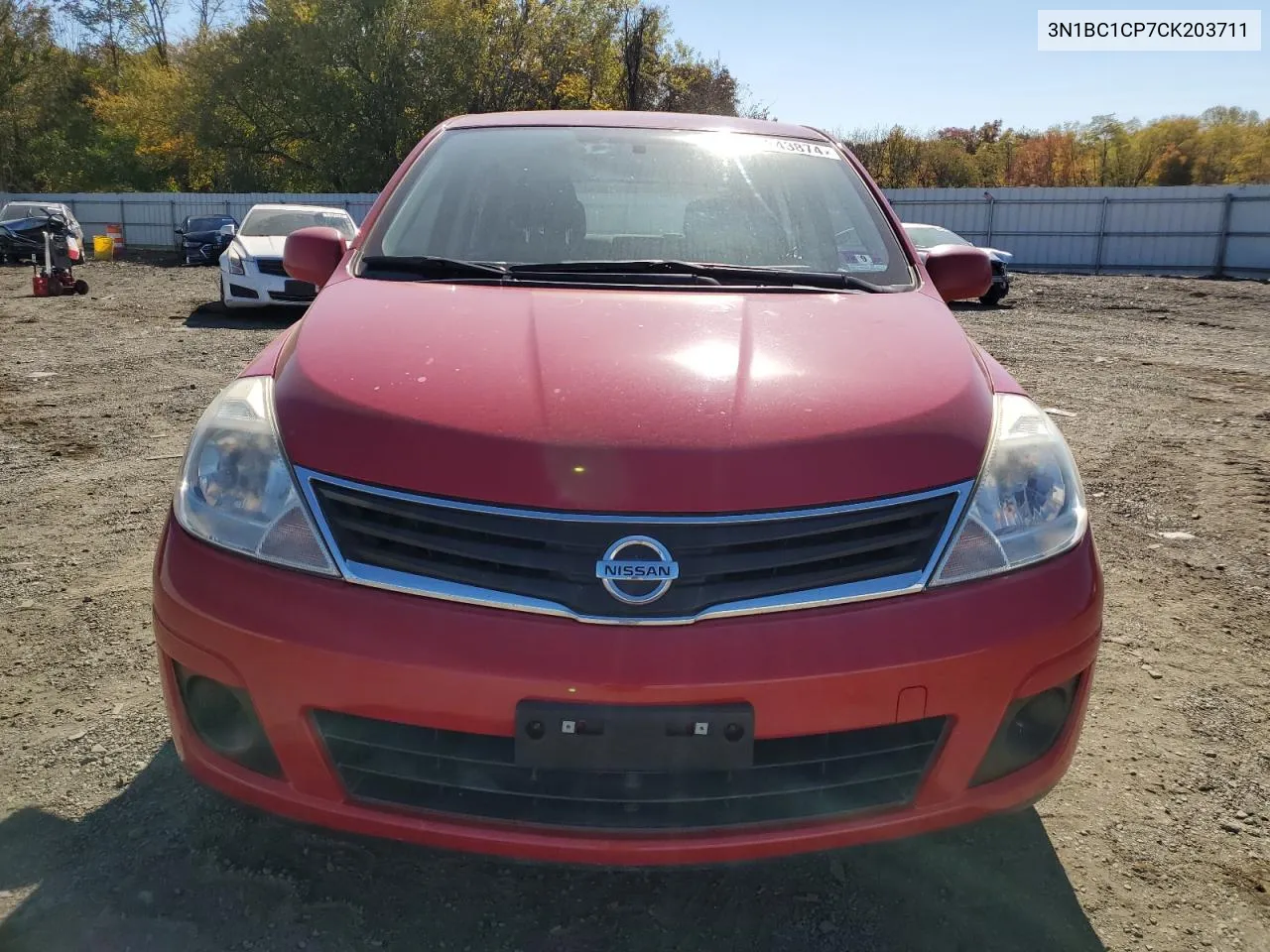 2012 Nissan Versa S VIN: 3N1BC1CP7CK203711 Lot: 76243874