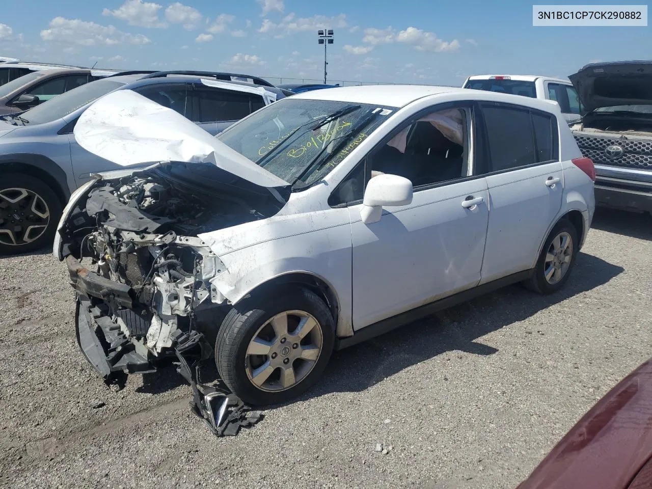 2012 Nissan Versa S VIN: 3N1BC1CP7CK290882 Lot: 76248904