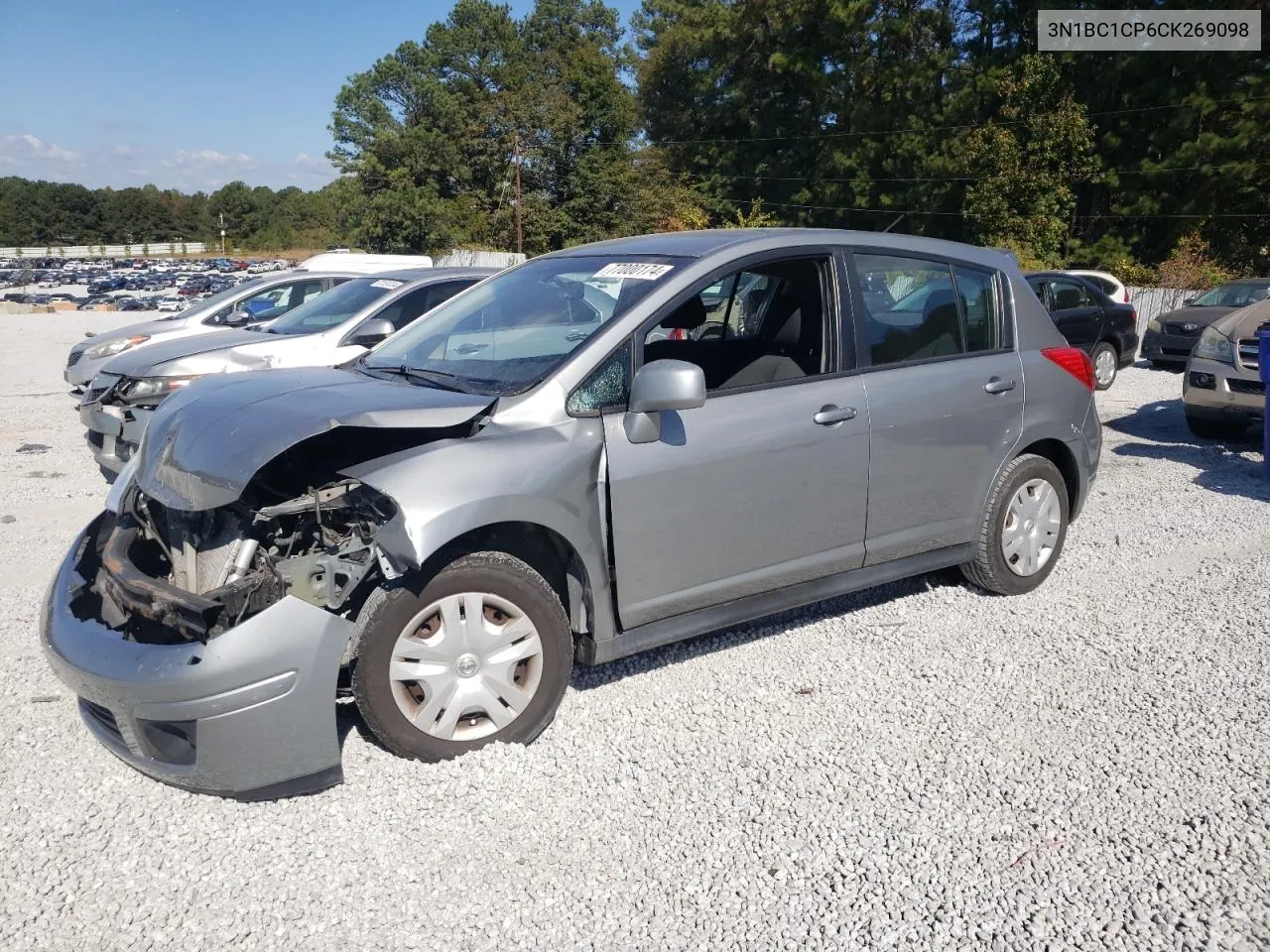 2012 Nissan Versa S VIN: 3N1BC1CP6CK269098 Lot: 77000174