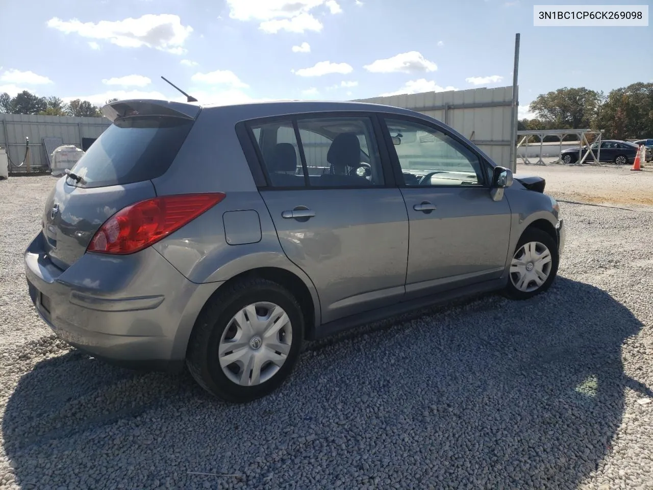 2012 Nissan Versa S VIN: 3N1BC1CP6CK269098 Lot: 77000174