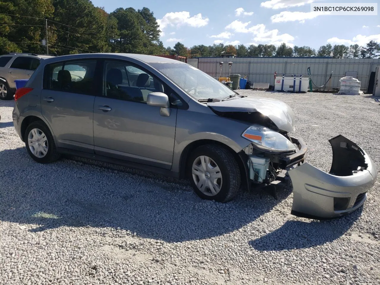 2012 Nissan Versa S VIN: 3N1BC1CP6CK269098 Lot: 77000174