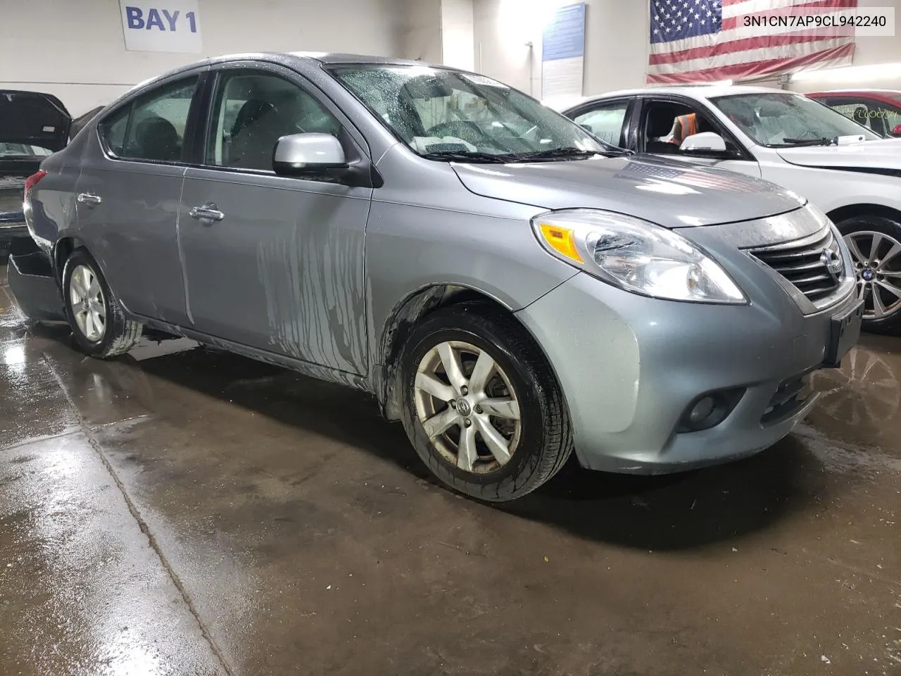 2012 Nissan Versa S VIN: 3N1CN7AP9CL942240 Lot: 77263814