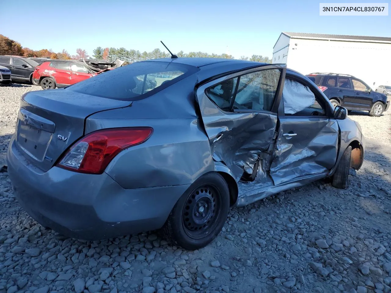 2012 Nissan Versa S VIN: 3N1CN7AP4CL830767 Lot: 77544794