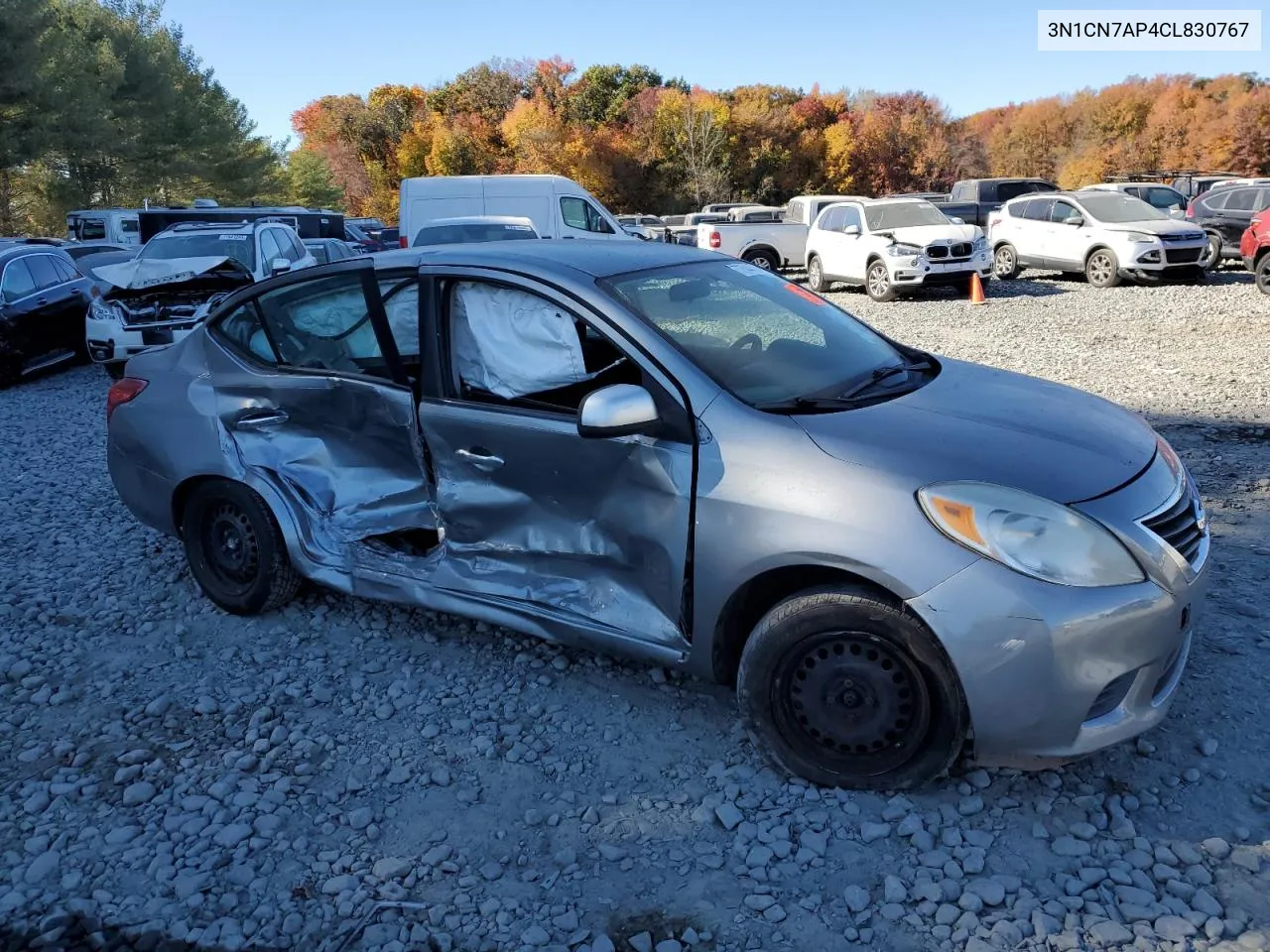 2012 Nissan Versa S VIN: 3N1CN7AP4CL830767 Lot: 77544794