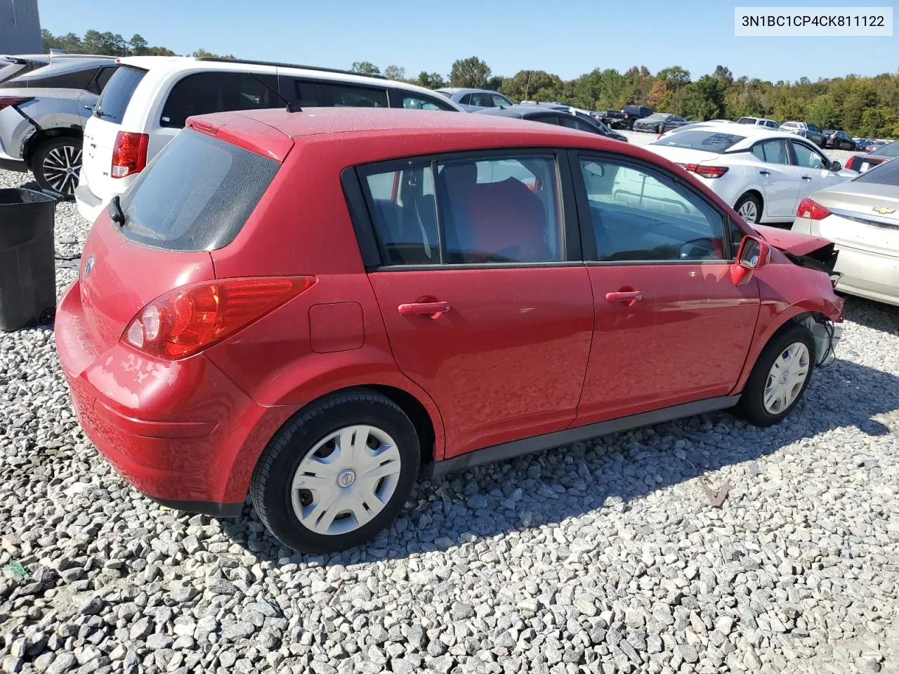 2012 Nissan Versa S VIN: 3N1BC1CP4CK811122 Lot: 77641624