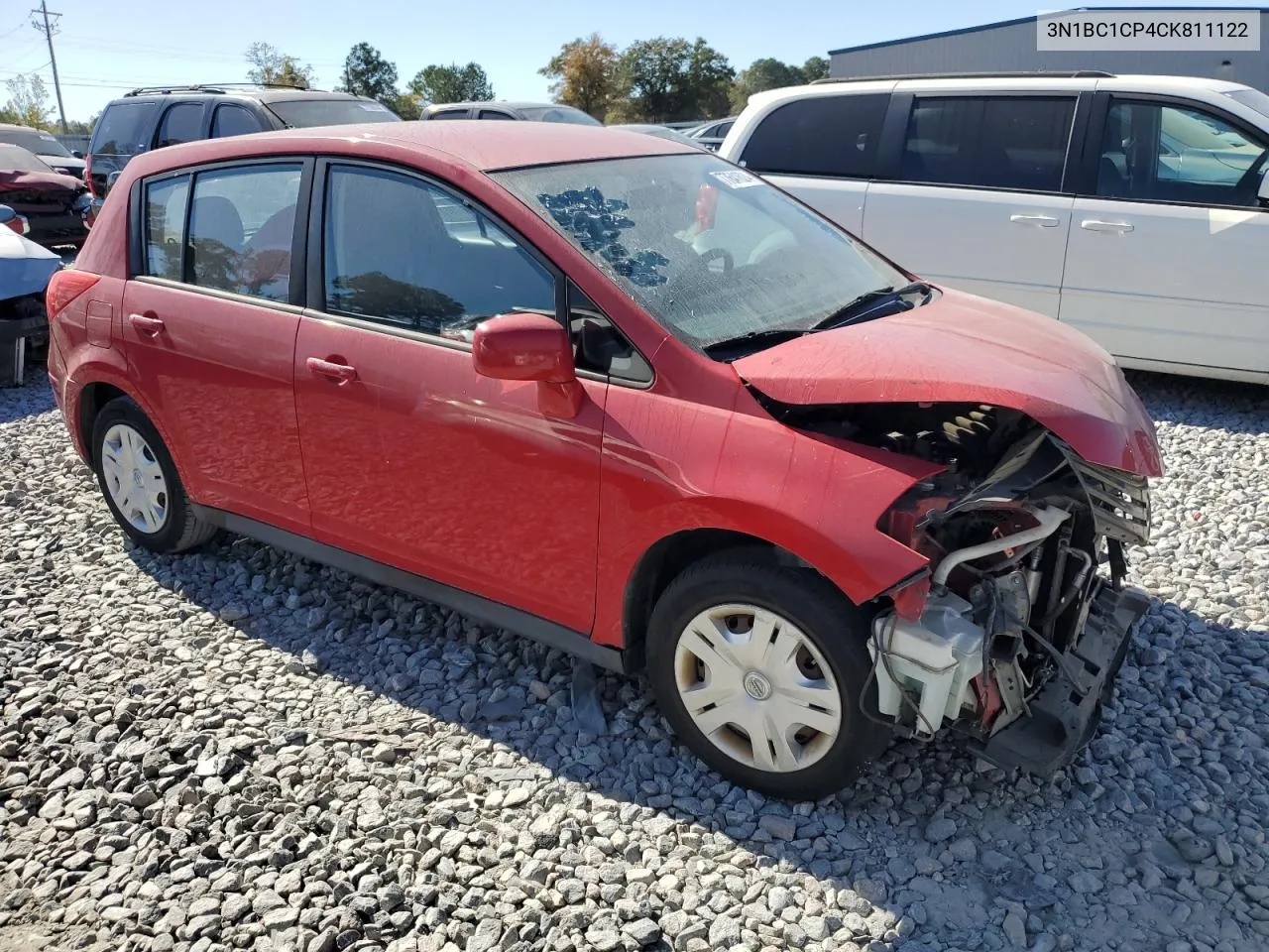 2012 Nissan Versa S VIN: 3N1BC1CP4CK811122 Lot: 77641624