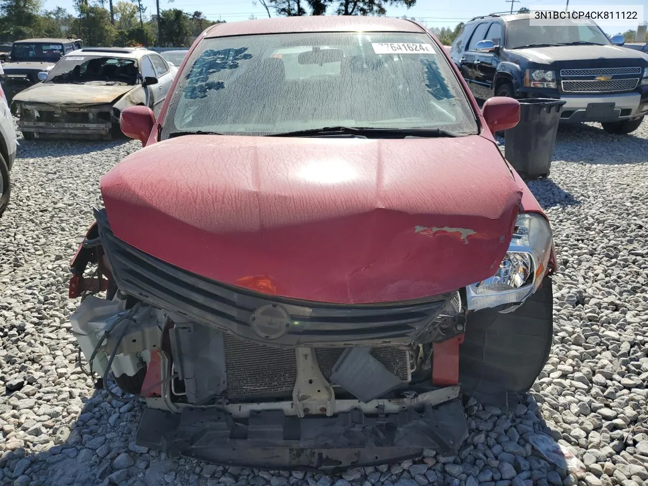 2012 Nissan Versa S VIN: 3N1BC1CP4CK811122 Lot: 77641624