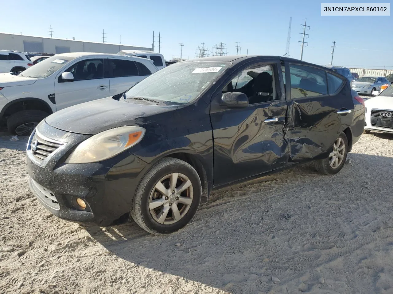 2012 Nissan Versa S VIN: 3N1CN7APXCL860162 Lot: 77846904