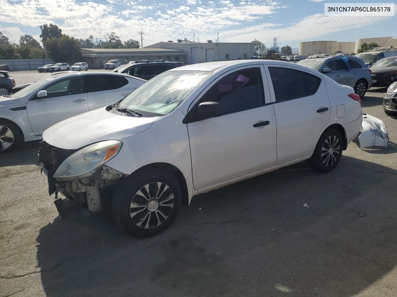 2012 Nissan Versa S VIN: 3N1CN7AP6CL865178 Lot: 78013324