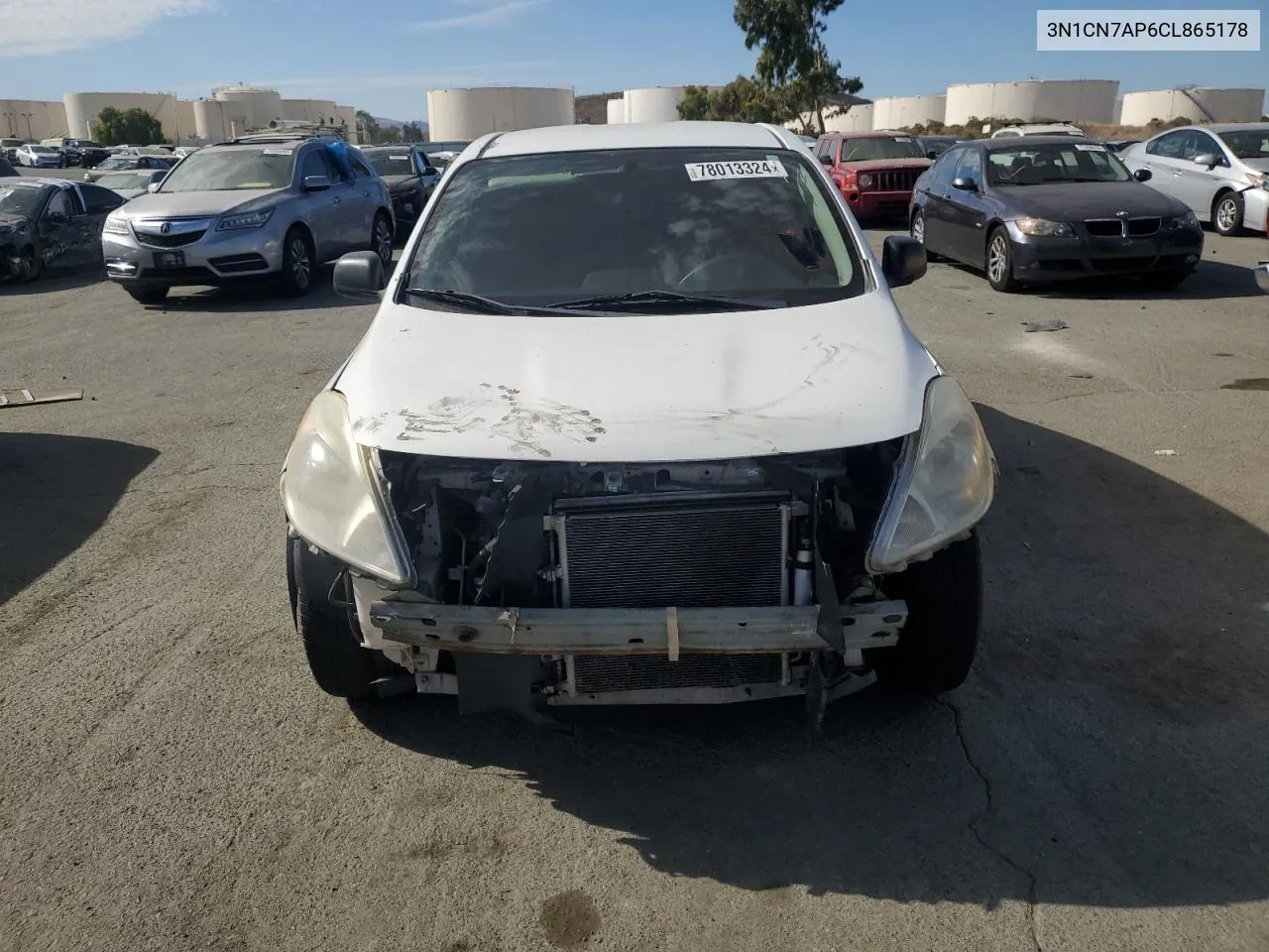 2012 Nissan Versa S VIN: 3N1CN7AP6CL865178 Lot: 78013324