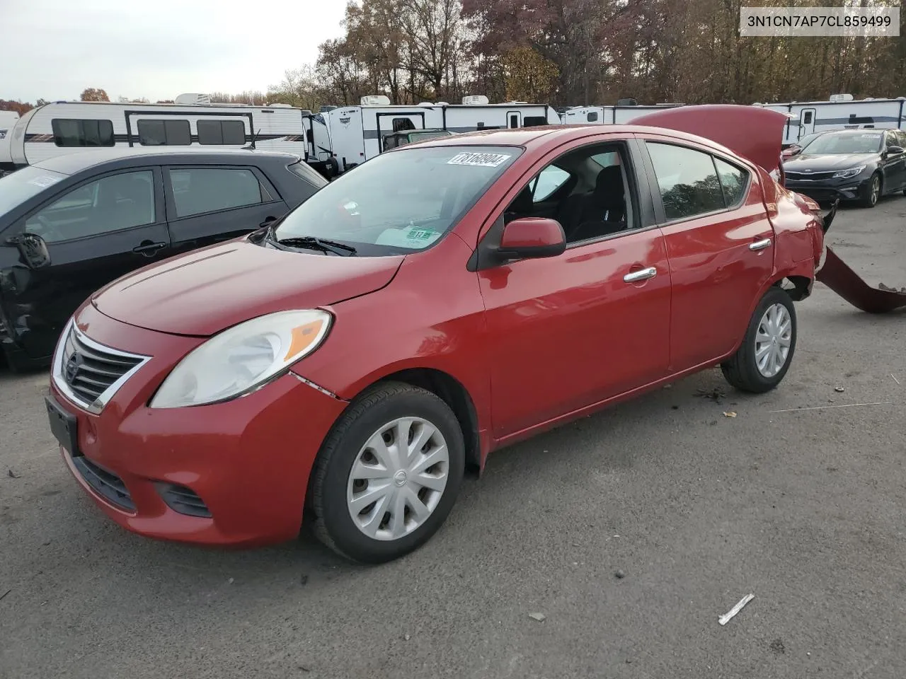 2012 Nissan Versa S VIN: 3N1CN7AP7CL859499 Lot: 78160904