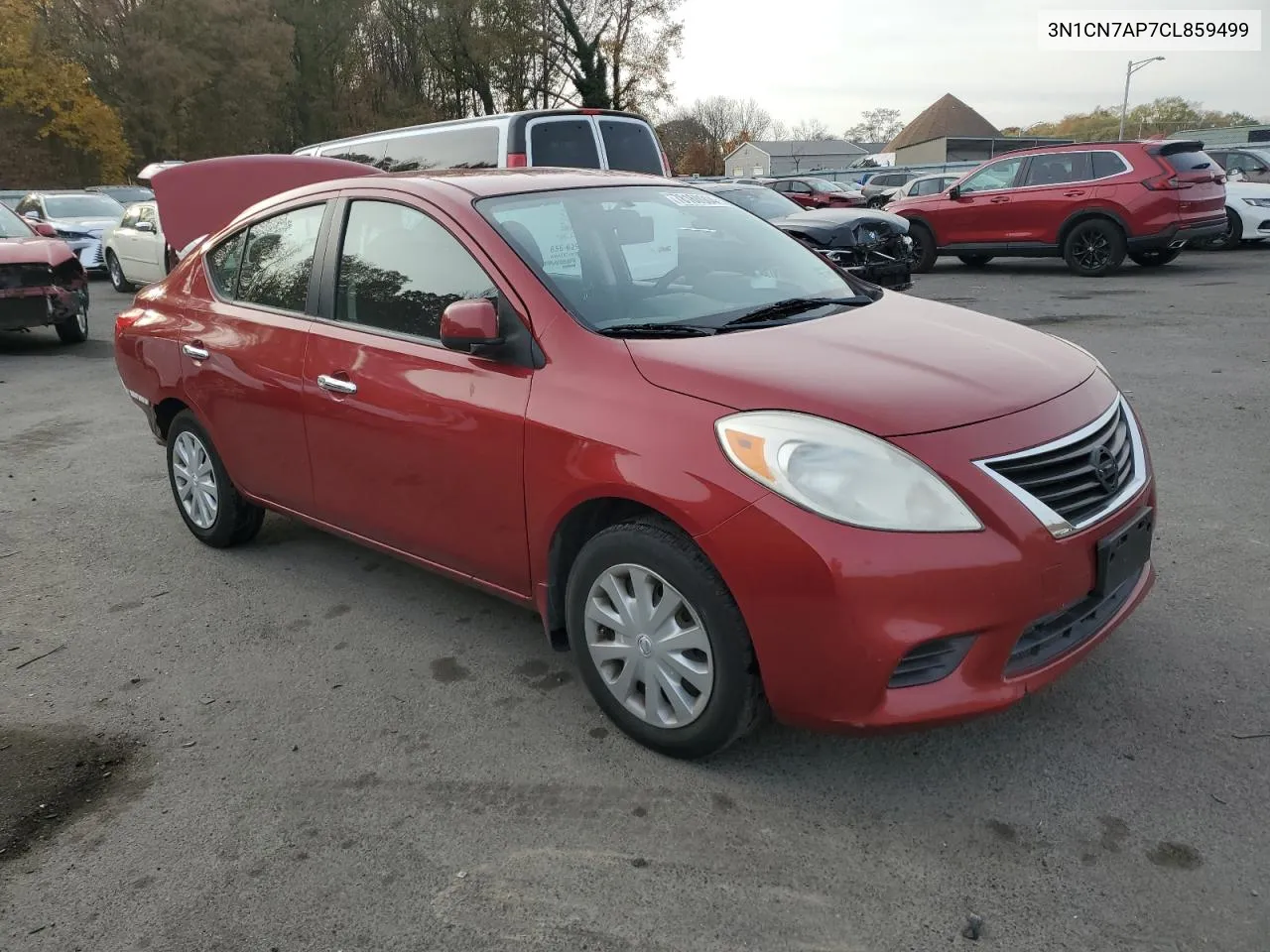 2012 Nissan Versa S VIN: 3N1CN7AP7CL859499 Lot: 78160904