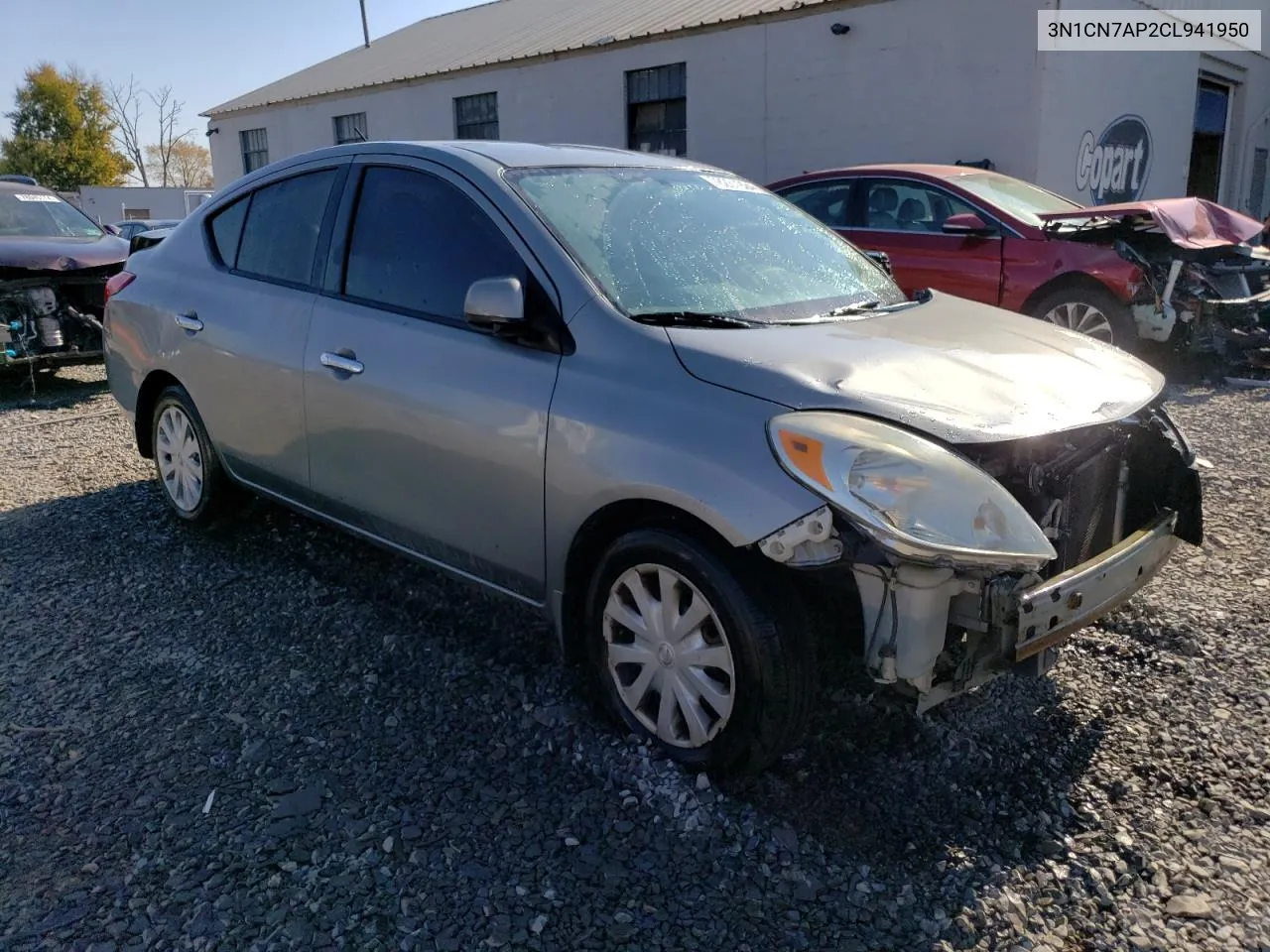 2012 Nissan Versa S VIN: 3N1CN7AP2CL941950 Lot: 78231924