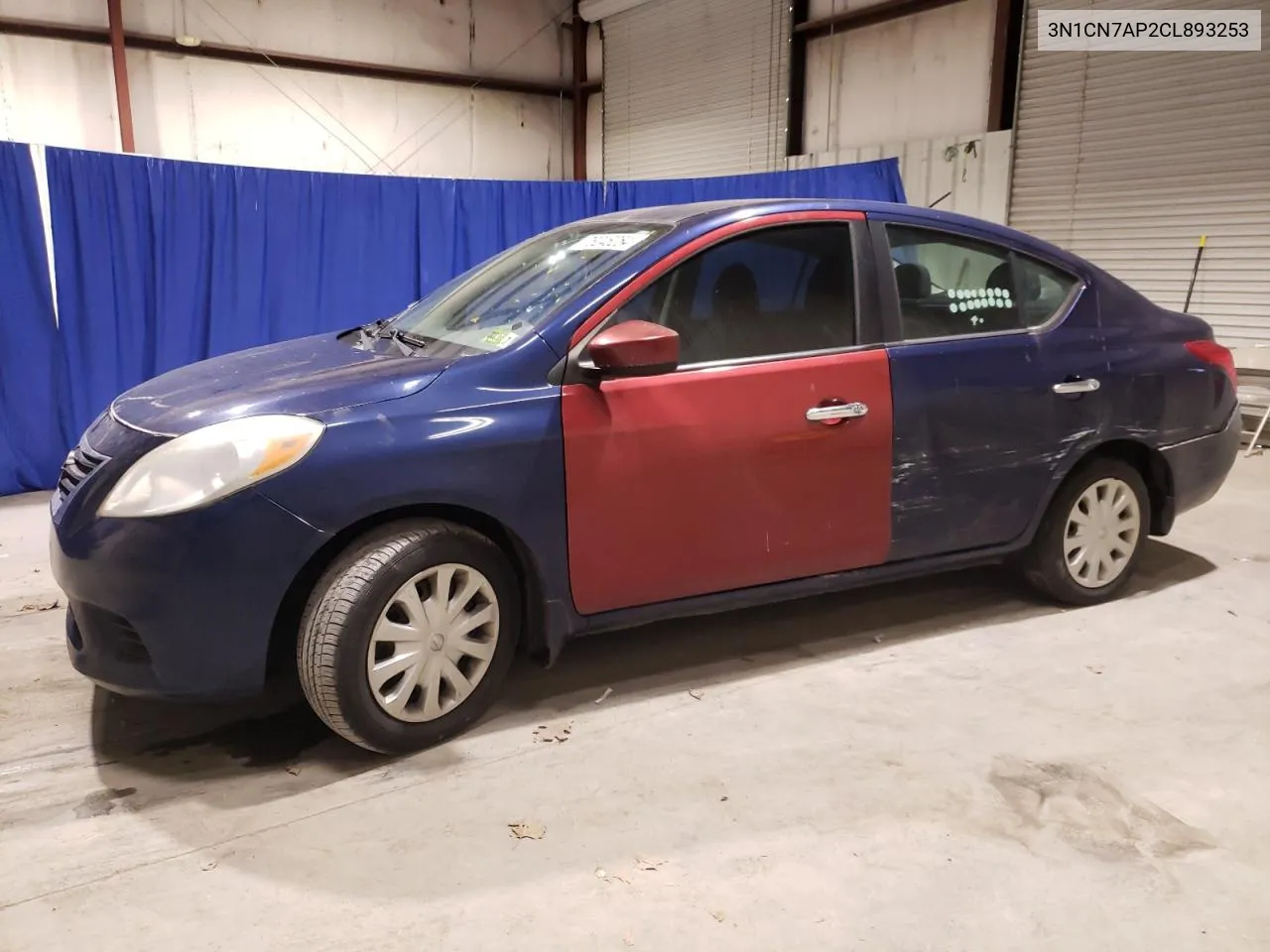 2012 Nissan Versa S VIN: 3N1CN7AP2CL893253 Lot: 78246254