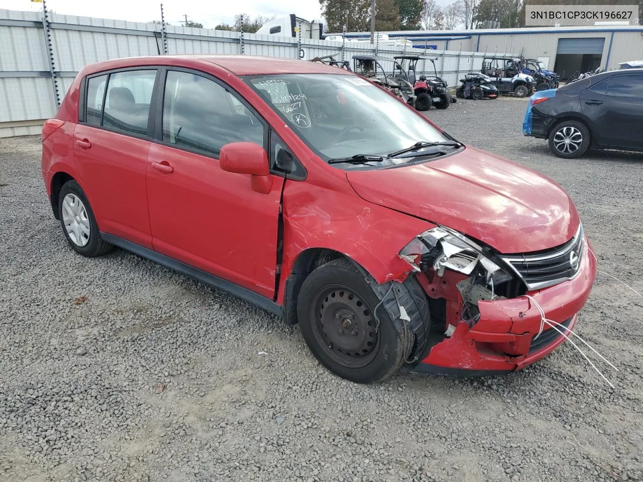 2012 Nissan Versa S VIN: 3N1BC1CP3CK196627 Lot: 78976634