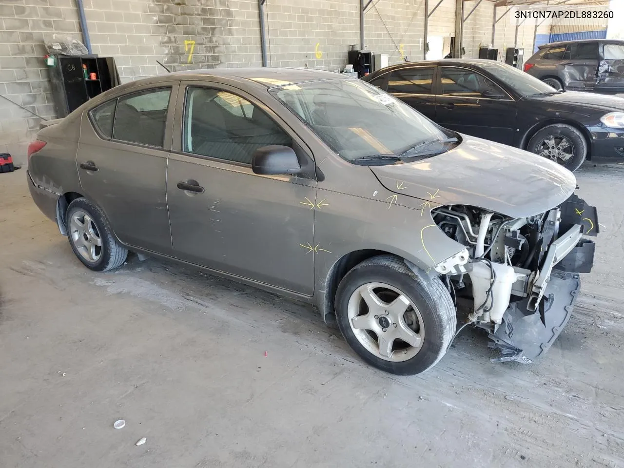 2013 Nissan Versa S VIN: 3N1CN7AP2DL883260 Lot: 48273643