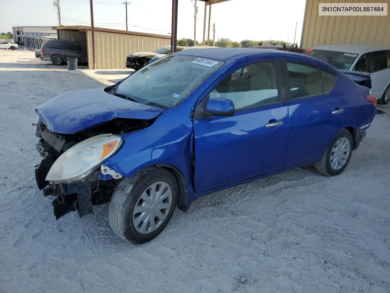 2013 Nissan Versa S VIN: 3N1CN7AP0DL887484 Lot: 68567494