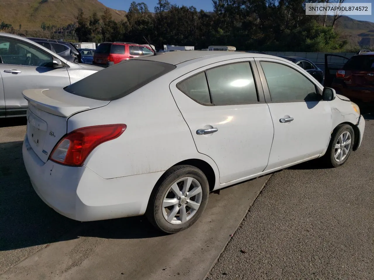 2013 Nissan Versa S VIN: 3N1CN7AP9DL874572 Lot: 71316394