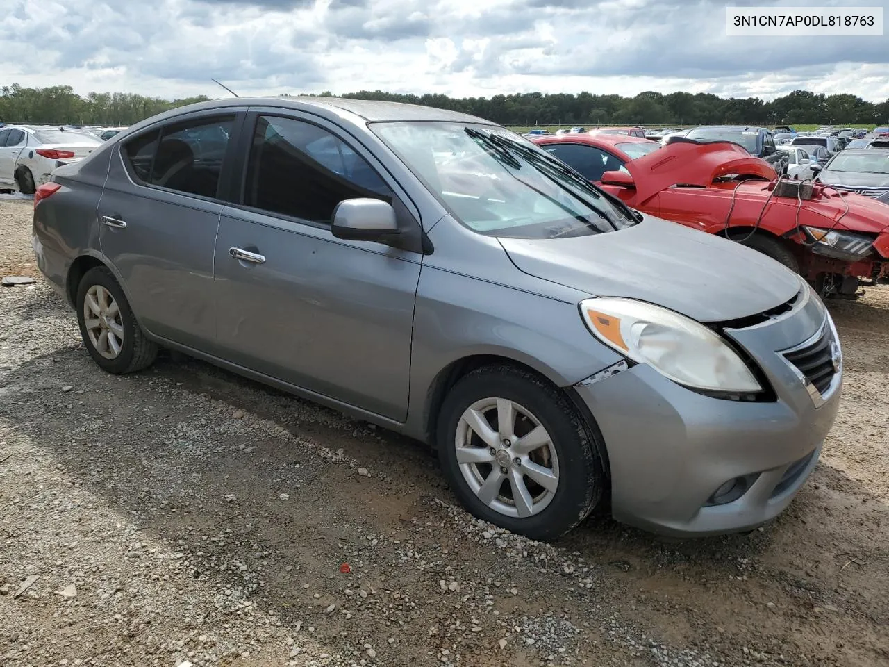 2013 Nissan Versa S VIN: 3N1CN7AP0DL818763 Lot: 73027124