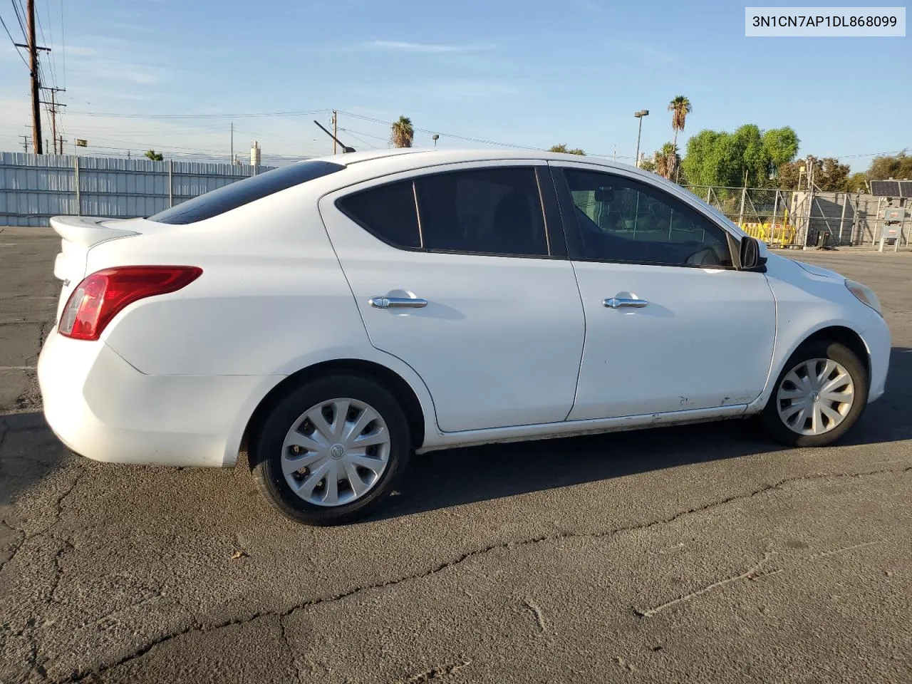 2013 Nissan Versa S VIN: 3N1CN7AP1DL868099 Lot: 75720504