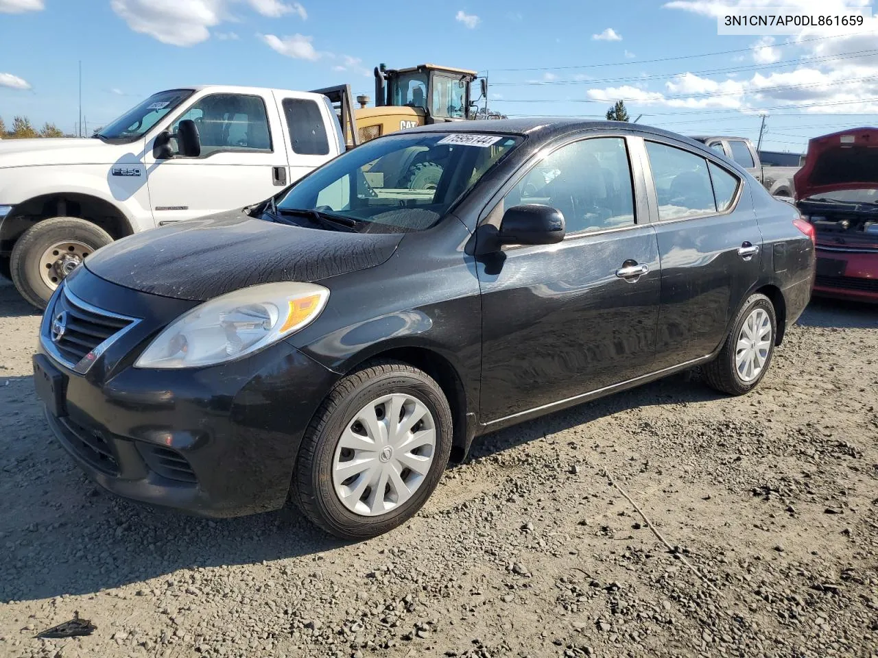 2013 Nissan Versa S VIN: 3N1CN7AP0DL861659 Lot: 75956144