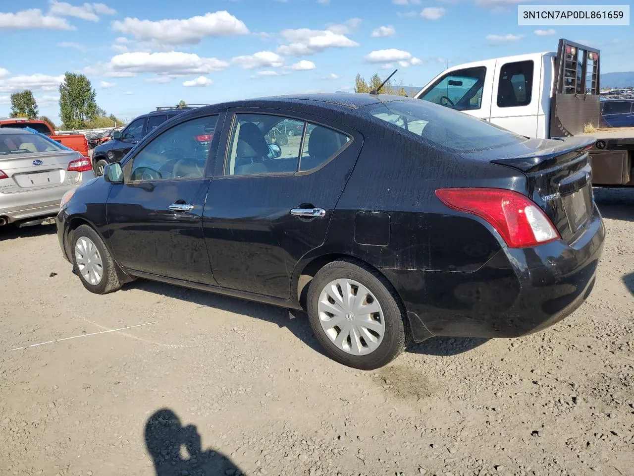 2013 Nissan Versa S VIN: 3N1CN7AP0DL861659 Lot: 75956144