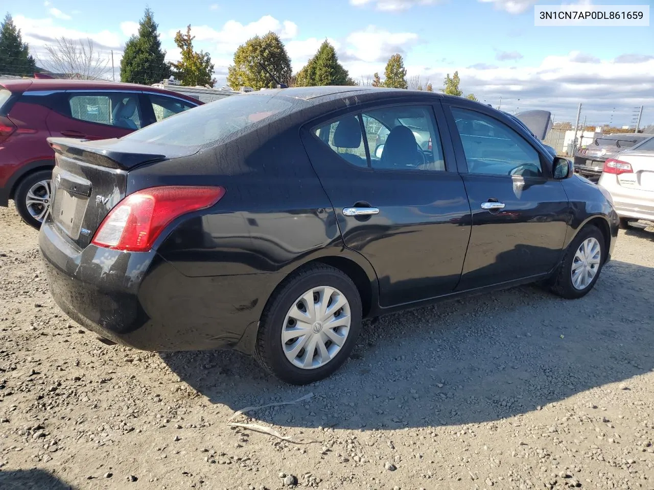 2013 Nissan Versa S VIN: 3N1CN7AP0DL861659 Lot: 75956144