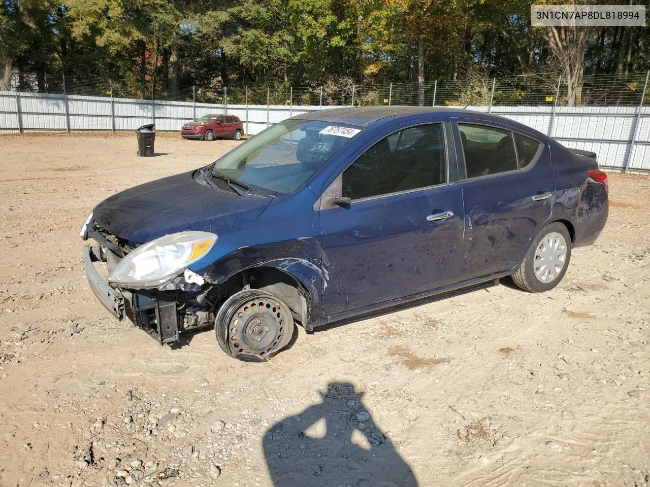 2013 Nissan Versa S VIN: 3N1CN7AP8DL818994 Lot: 76767454