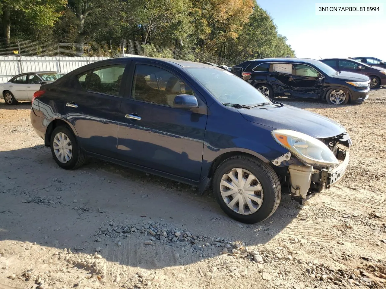 2013 Nissan Versa S VIN: 3N1CN7AP8DL818994 Lot: 76767454