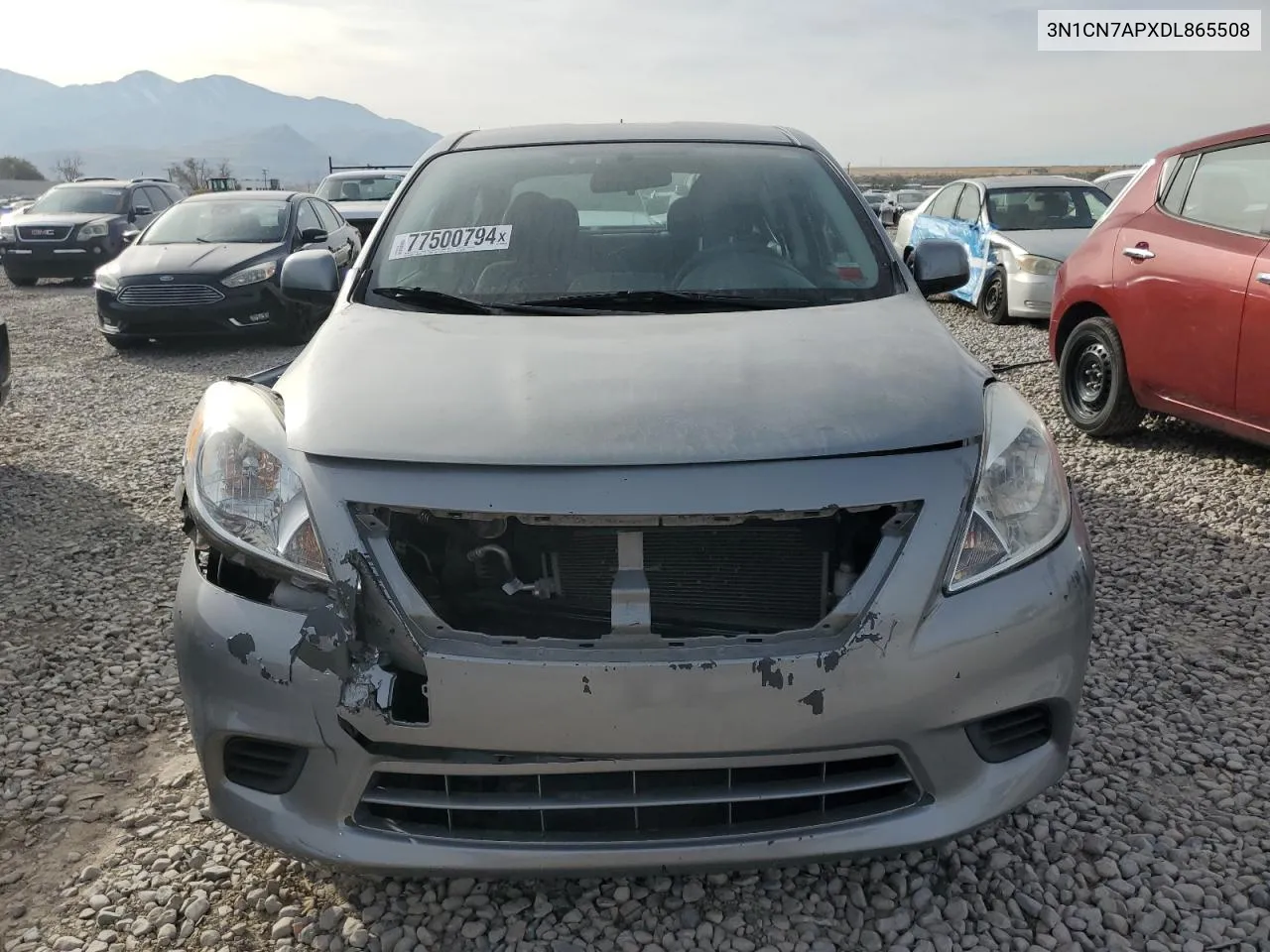 2013 Nissan Versa S VIN: 3N1CN7APXDL865508 Lot: 77500794