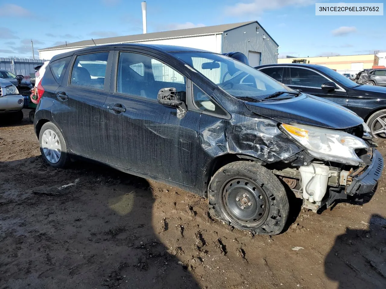 2014 Nissan Versa Note S VIN: 3N1CE2CP6EL357652 Lot: 37753374