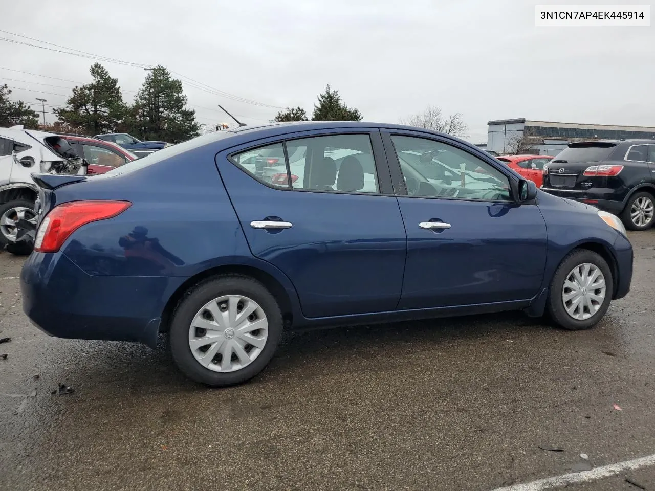 2014 Nissan Versa S VIN: 3N1CN7AP4EK445914 Lot: 39709474