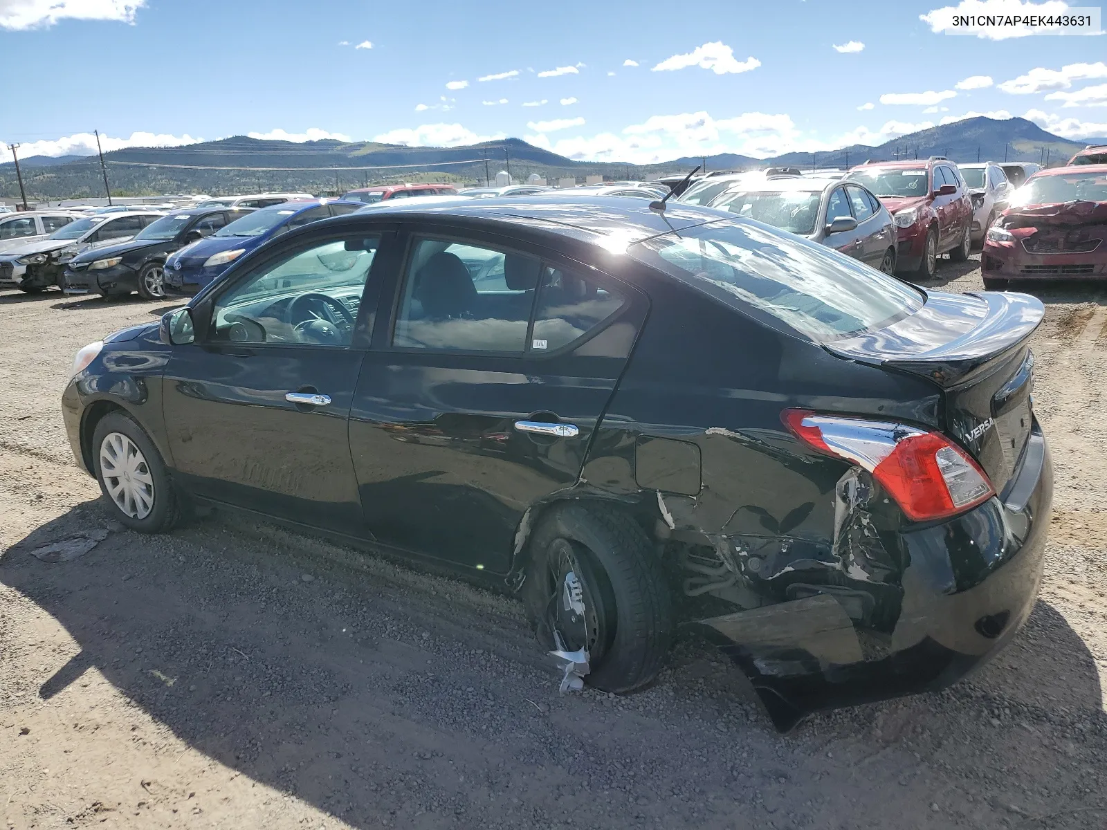 2014 Nissan Versa S VIN: 3N1CN7AP4EK443631 Lot: 56331594