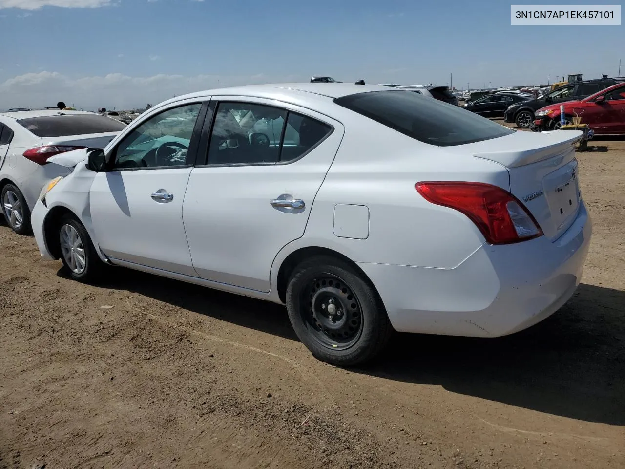 2014 Nissan Versa S VIN: 3N1CN7AP1EK457101 Lot: 59493244