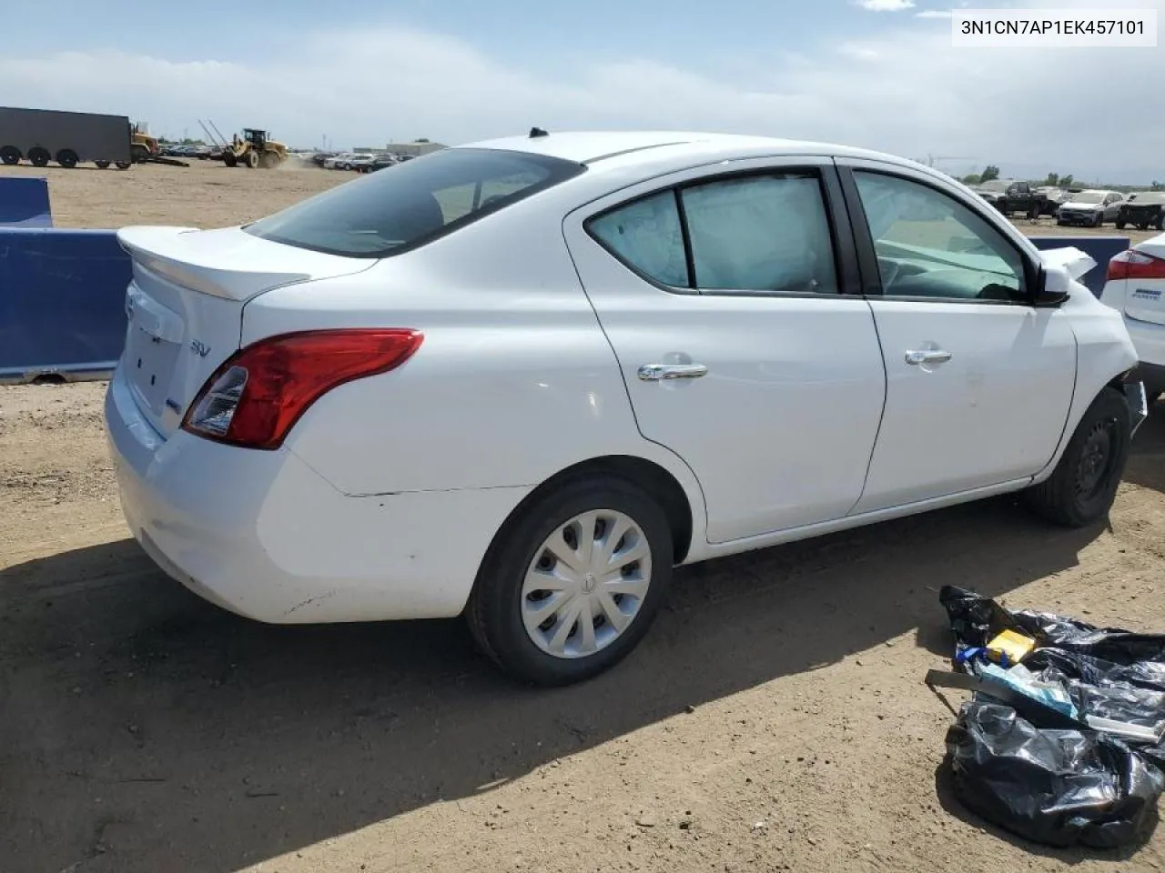 2014 Nissan Versa S VIN: 3N1CN7AP1EK457101 Lot: 59493244